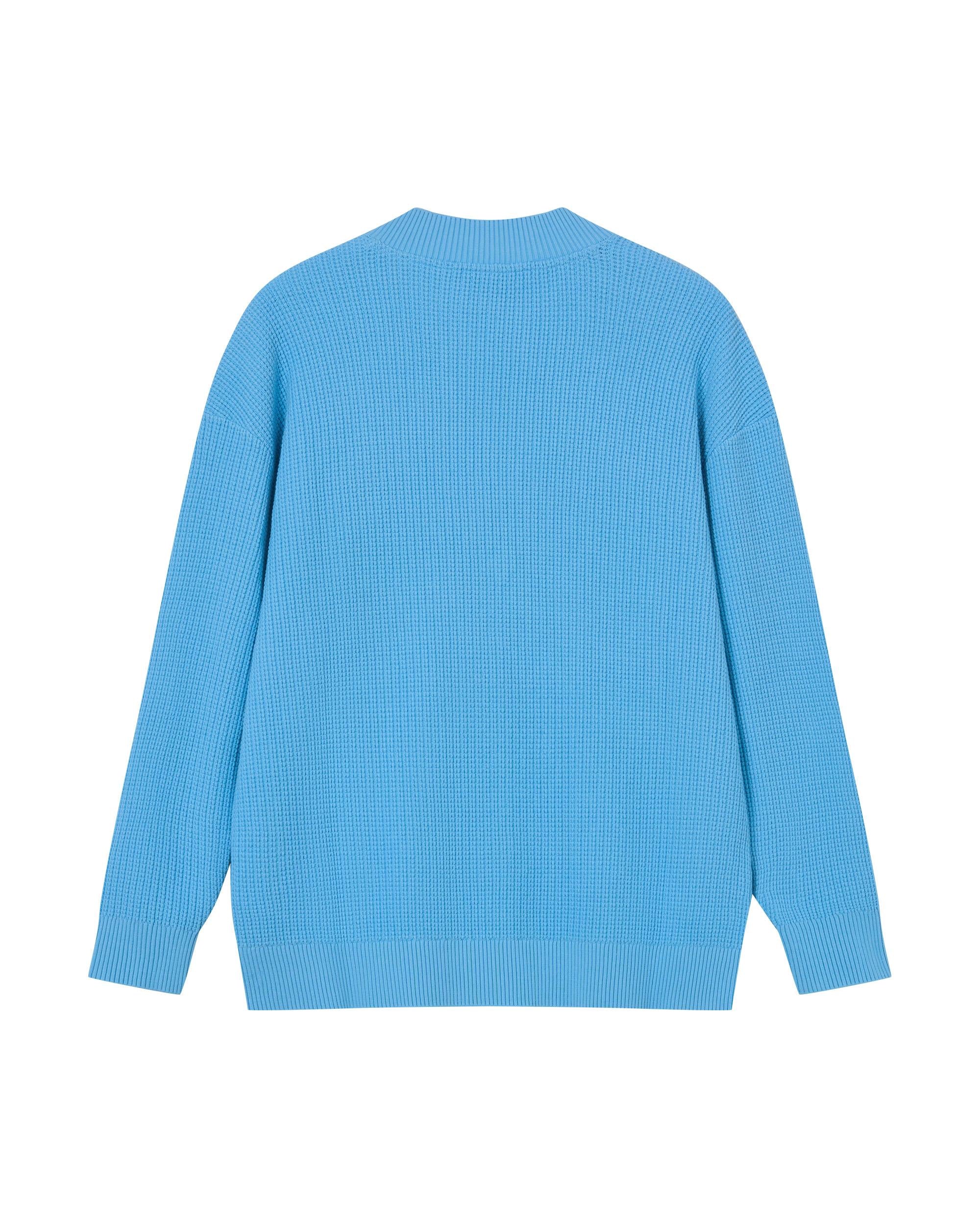 1912580-577 | PALLADIUM X SNOOPY WOMEN'S LOOSE FIT LOGO CARDIGAN | ALASKAN BLUE