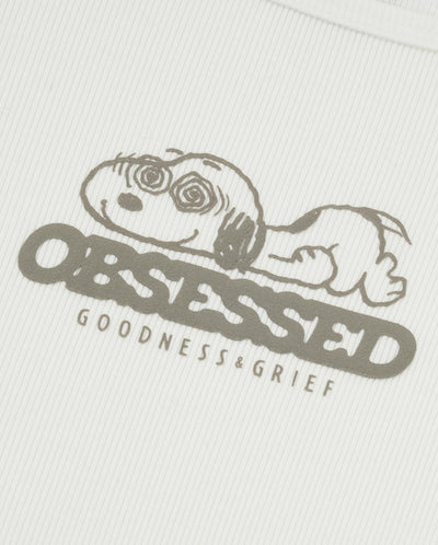 1912586-262 | PALLADIUM X SNOOPY WOMEN'S LOGO SLIM-FIT T-SHIRT | MARSHMALLOW