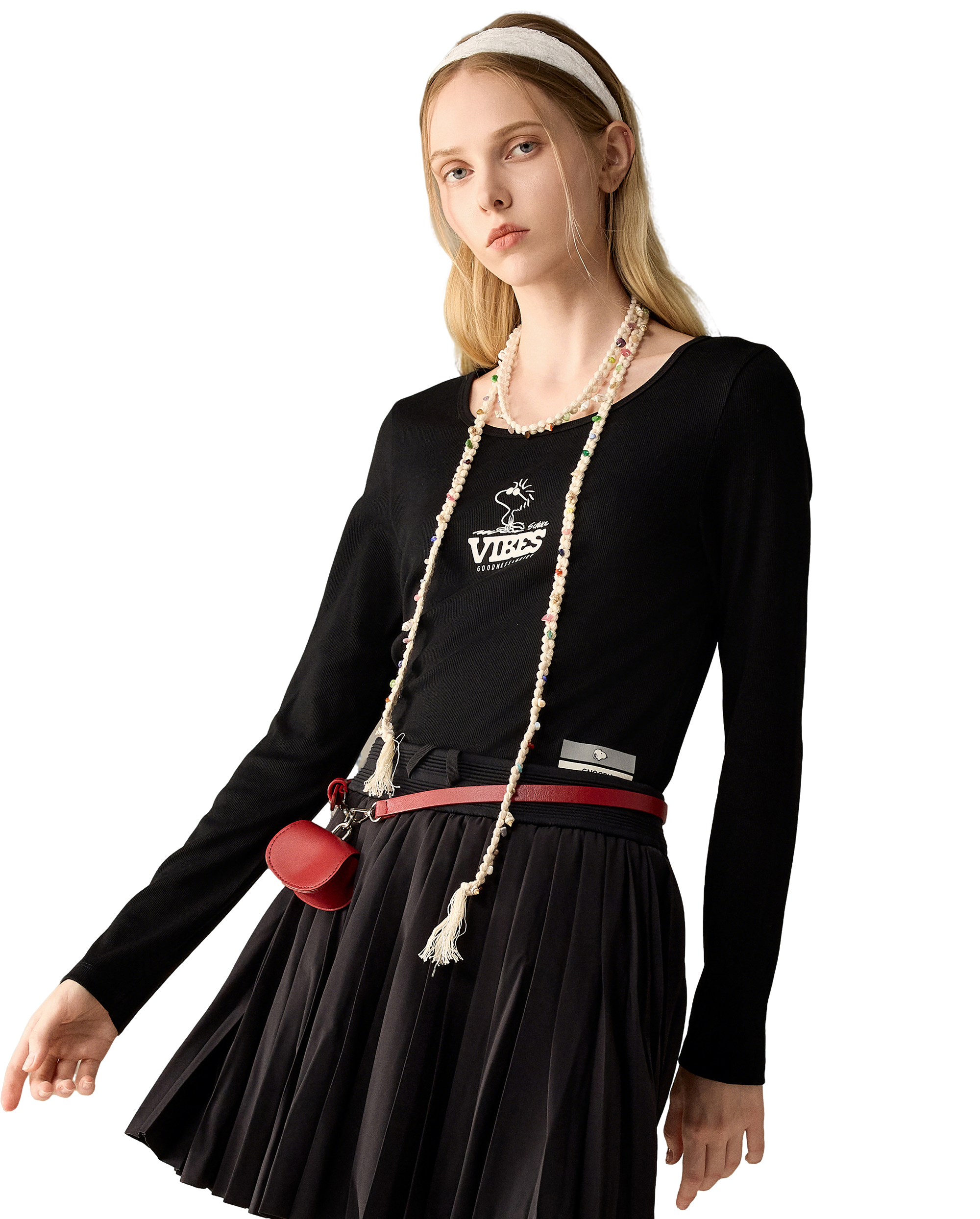 1912587-032 | PALLADIUM X SNOOPY WOMEN'S LOGO SLIM-FIT T-SHIRT | TAP SHOE