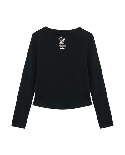 1912587-032 | PALLADIUM X SNOOPY WOMEN'S LOGO SLIM-FIT T-SHIRT | TAP SHOE