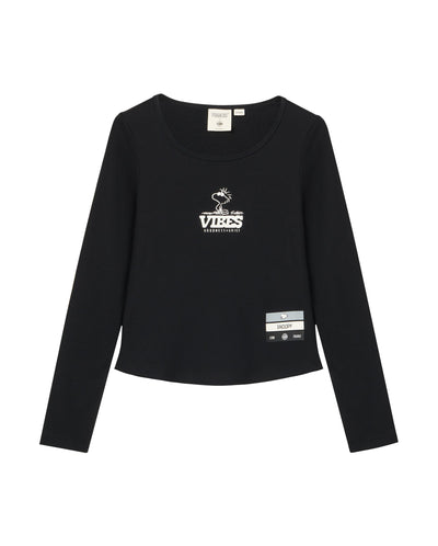 1912587-032 | PALLADIUM X SNOOPY WOMEN'S LOGO SLIM-FIT T-SHIRT | TAP SHOE