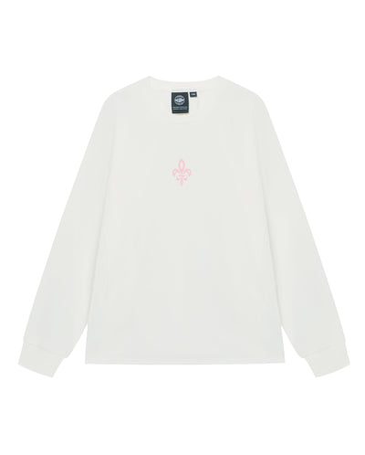 1912668-262 | WOMEN'S IRIS LOGO LOOSE FIT LONG SLEEVES T-SHIRT | MARSHMALLOW