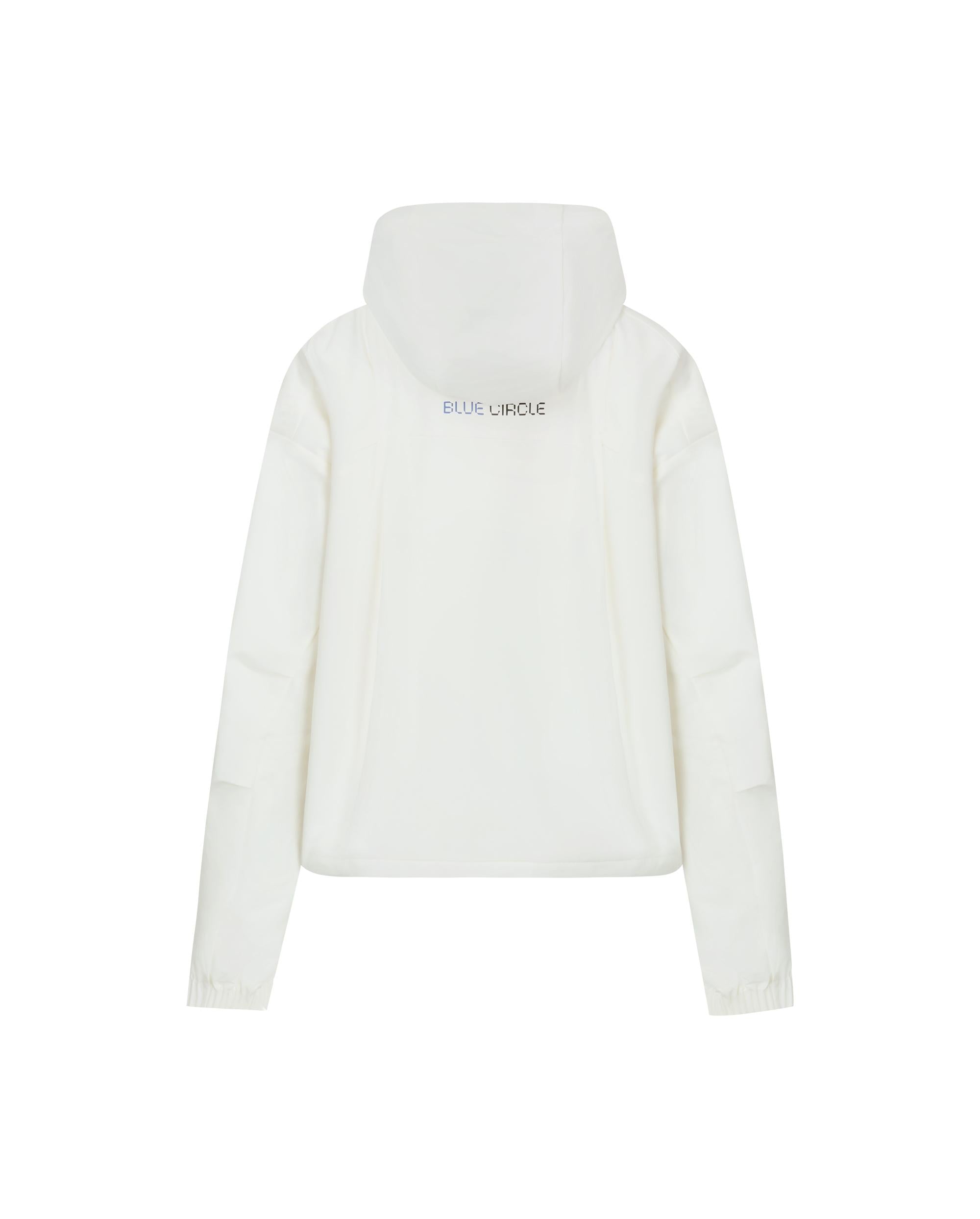 1912695-262 | WOMEN'S PALLADIUM LOGO STRIPED HOODED JACKET | MARSHMALLOW