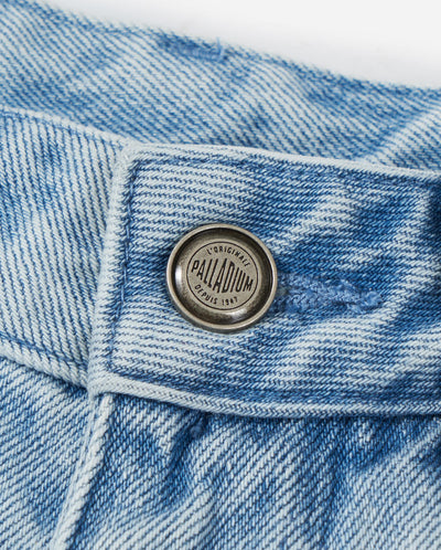 1912827-573 | WOMEN'S EMBROIDERED IRIS LOGO WASHED DENIM JEANS | NANTUCKET BREEZE