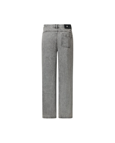 1912834-066 | WOMEN'S IRIS LOGO STONE WASHED COTTON JEANS | GRIFFIN