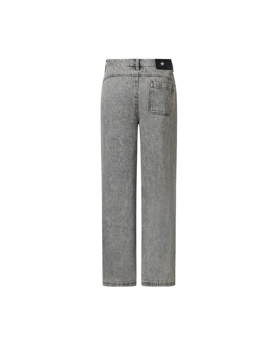 1912834-066 | WOMEN'S IRIS LOGO STONE WASHED COTTON JEANS | GRIFFIN