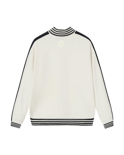 1912838-262 | WOMEN'S IRIS LOGO SIDE TAPED JACKET CARDIGAN | MARSHMALLOW