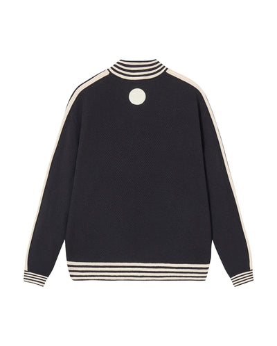 1912838-403 | WOMEN'S IRIS LOGO SIDE TAPED JACKET CARDIGAN | TOTAL ECLIPSE