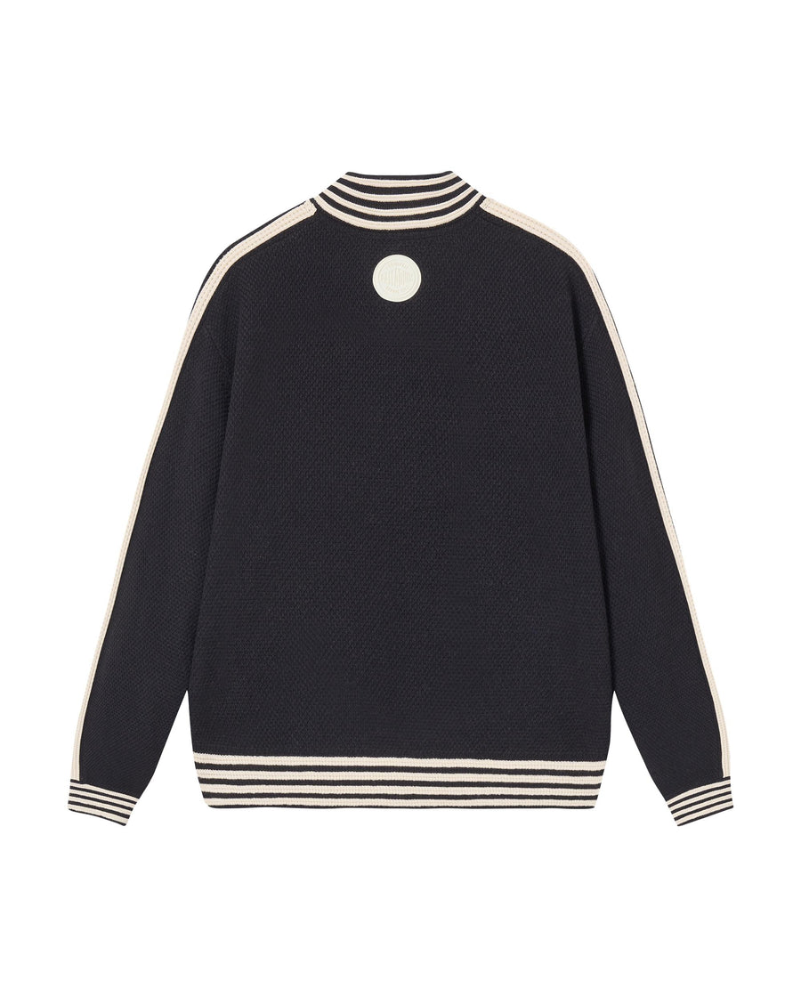 1912838-403 | WOMEN'S IRIS LOGO SIDE TAPED JACKET CARDIGAN | TOTAL ECLIPSE