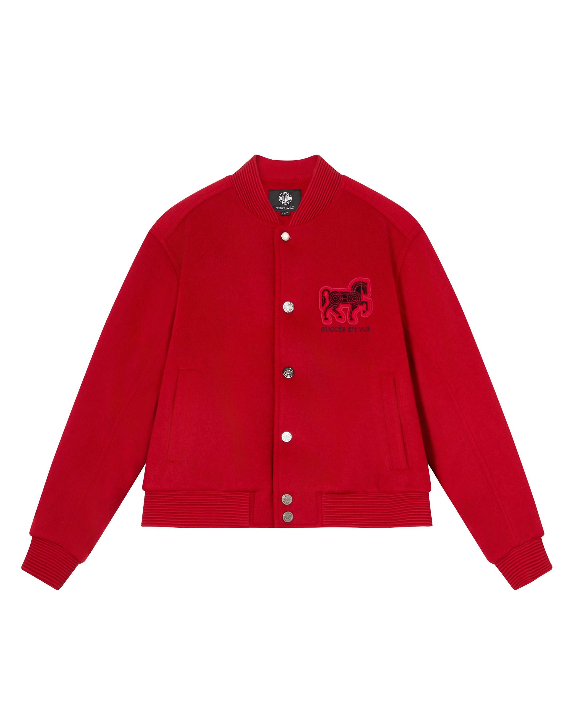 1912843-603 | WOMEN'S CNY THEME LOGO WOOL-BLEND FLEECE JACKET | EMBOLDENED
