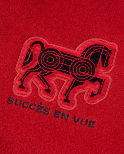 1912843-603 | WOMEN'S CNY THEME LOGO WOOL-BLEND FLEECE JACKET | EMBOLDENED