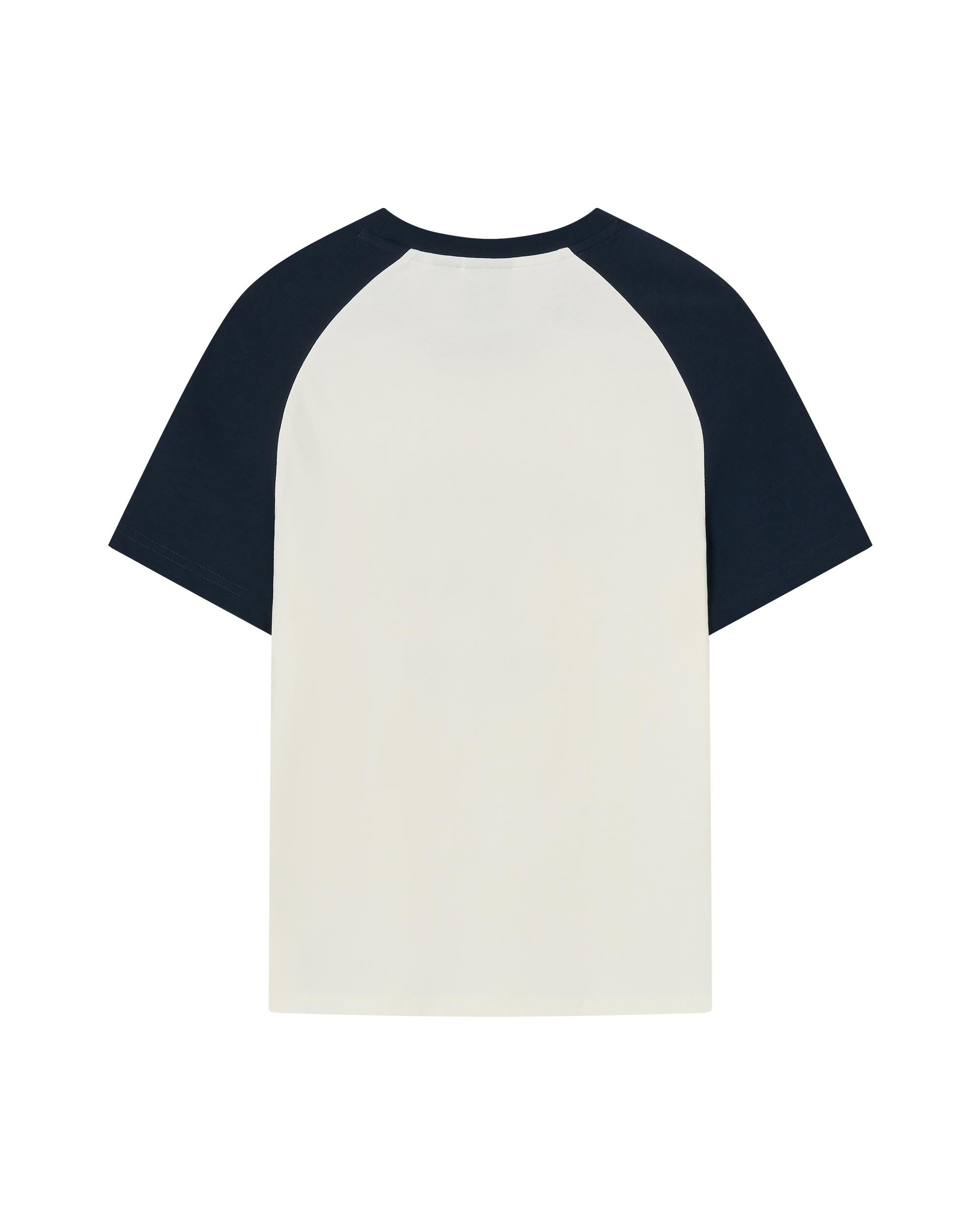 1912858-262 | WOMEN'S VOYAGE PRINTED COLOR BLOCKS COTTON T-SHIRT | MARSHMALLOW