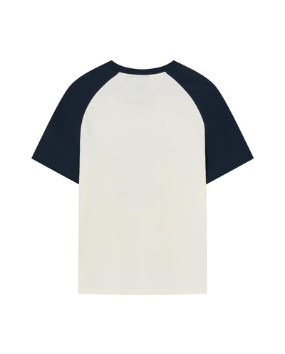 1912858-262 | WOMEN'S VOYAGE PRINTED COLOR BLOCKS COTTON T-SHIRT | MARSHMALLOW