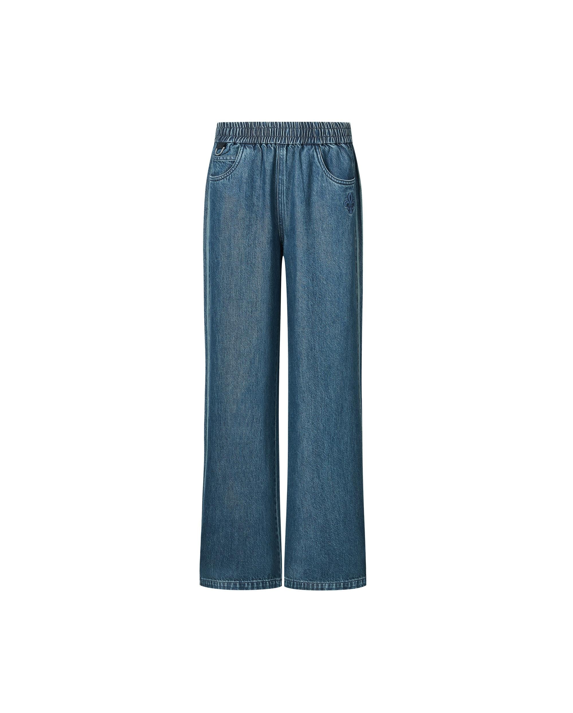 1912873-481 | WOMEN'S VINTAGE SIDE STRIPED WIDE-LEG JEANS | VINTAGE INDIGO