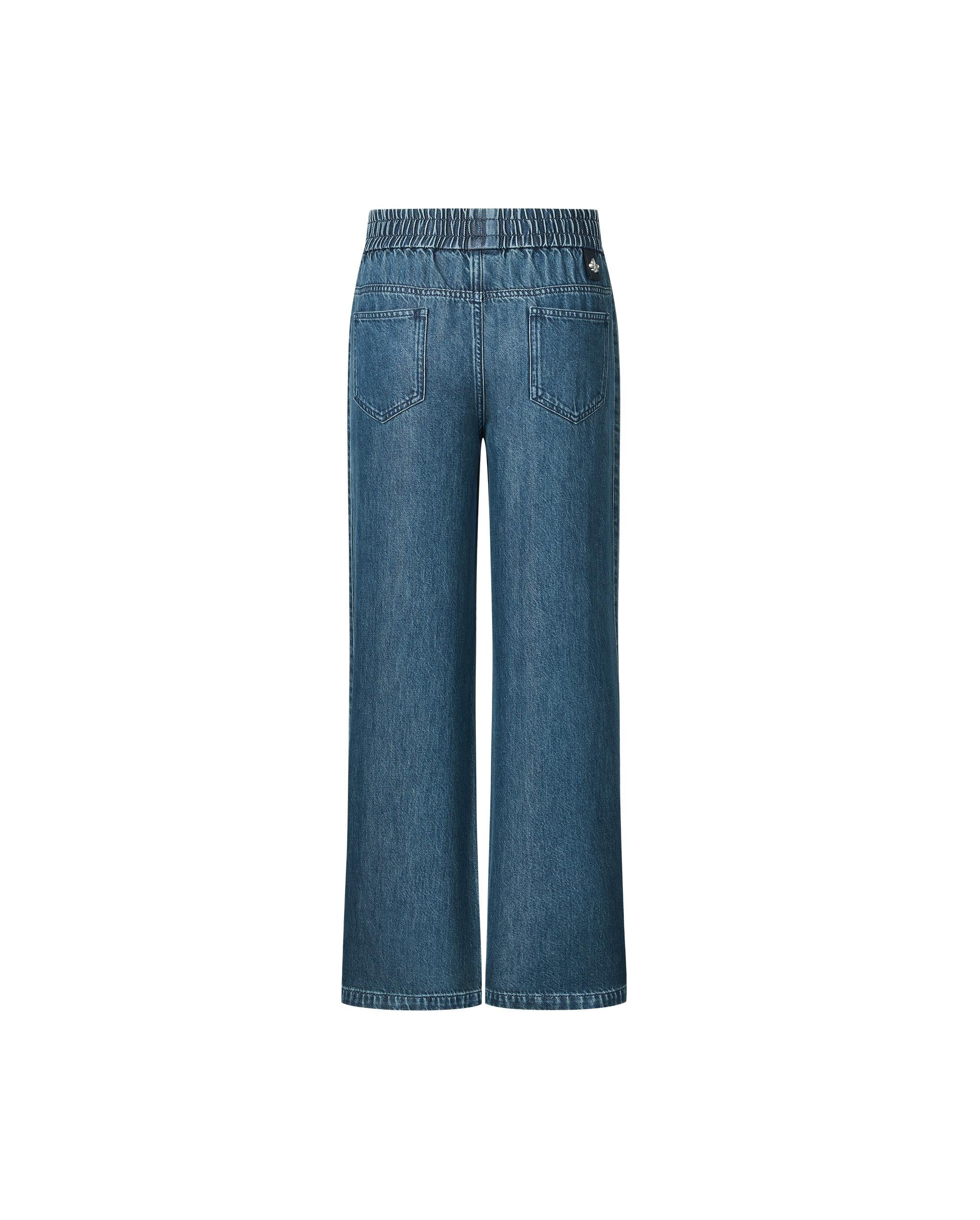 1912873-481 | WOMEN'S VINTAGE SIDE STRIPED WIDE-LEG JEANS | VINTAGE INDIGO