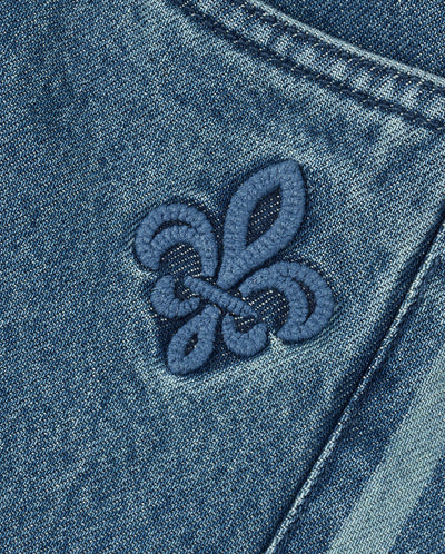 1912873-481 | WOMEN'S VINTAGE SIDE STRIPED WIDE-LEG JEANS | VINTAGE INDIGO