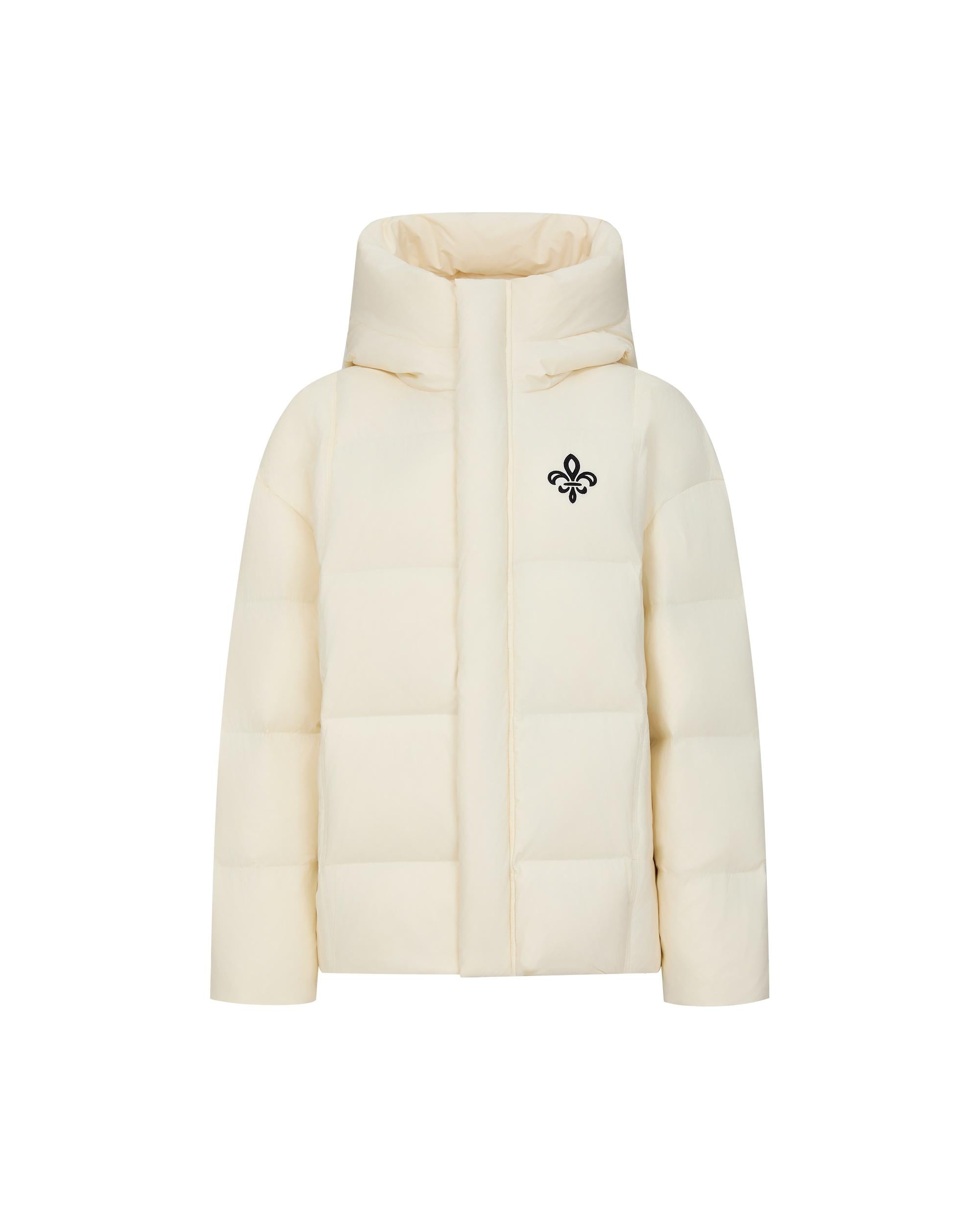 1912901-232 | WOMEN'S IRIS LOGO HOODED DOWN JACKET | VANILLA ICE