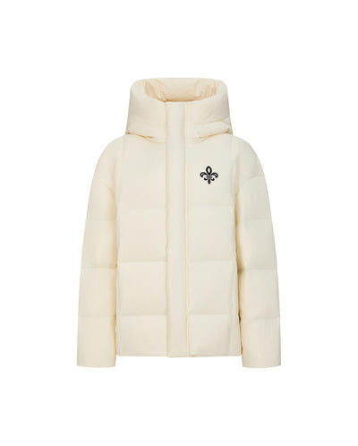 1912901-232 | WOMEN'S IRIS LOGO HOODED DOWN JACKET | VANILLA ICE