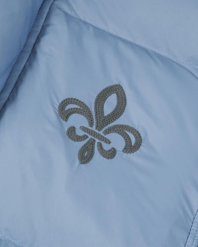 1912901-417 | WOMEN'S IRIS LOGO HOODED DOWN JACKET | RAIN WASHED