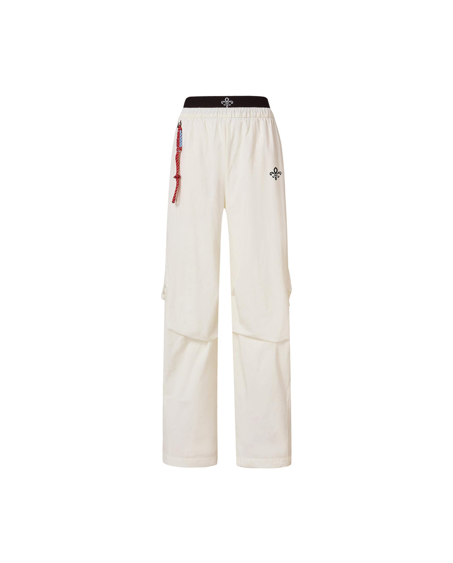 1913026-262 | WOMEN'S IRIS LOGO LOOSE FIT CARGO PANTS | MARSHMALLOW