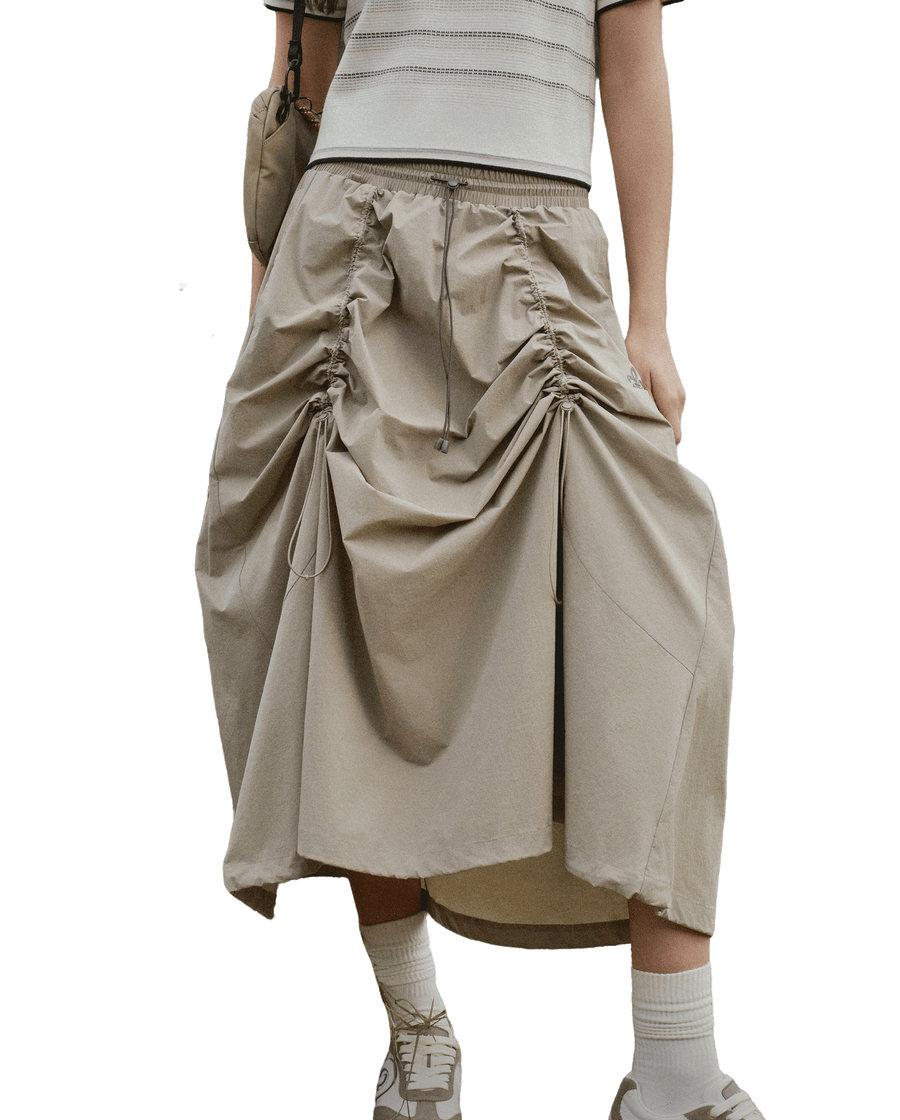 1913047-051 | WOMEN'S IRIS LOGO MIDI SKIRT | CROCKERY