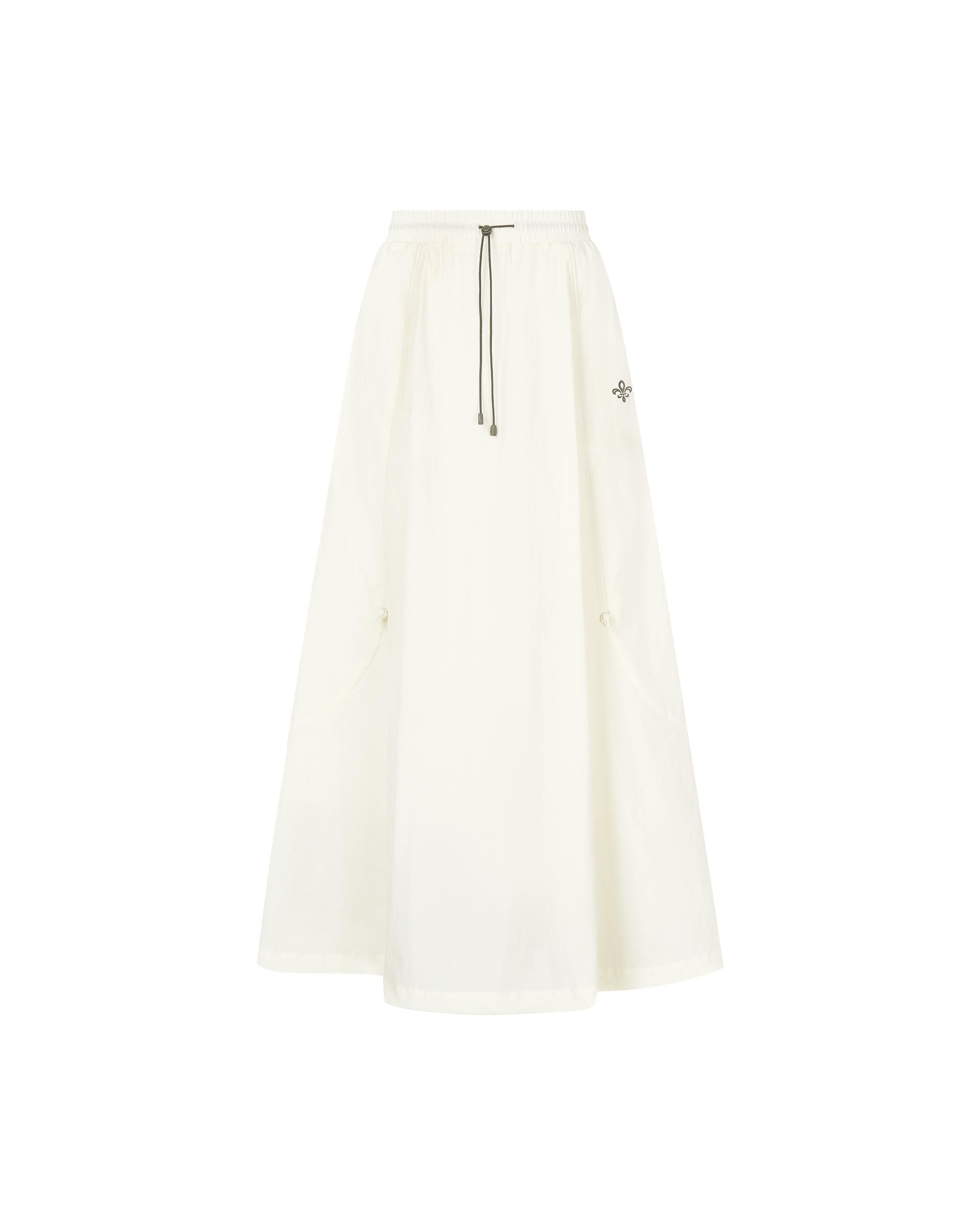 1913047-262 | WOMEN'S IRIS LOGO MIDI SKIRT | MARSHMALLOW