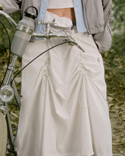 1913047-262 | WOMEN'S IRIS LOGO MIDI SKIRT | MARSHMALLOW