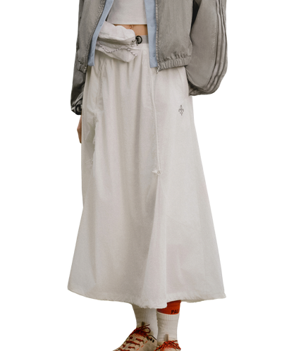 1913047-262 | WOMEN'S IRIS LOGO MIDI SKIRT | MARSHMALLOW