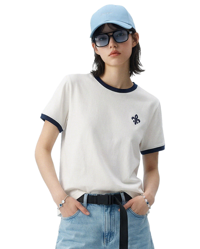 1913061-262 | WOMEN'S IRIS LOGO COTTON T-SHIRT | MARSHMALLOW
