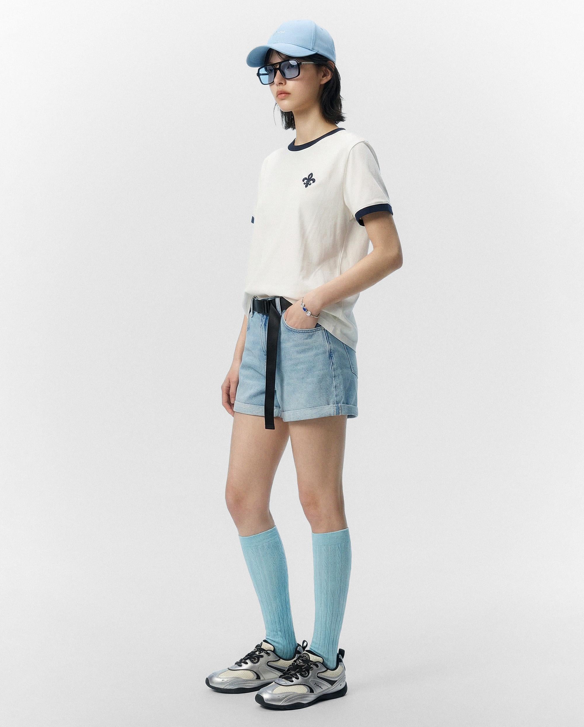 1913061-262 | WOMEN'S IRIS LOGO COTTON T-SHIRT | MARSHMALLOW