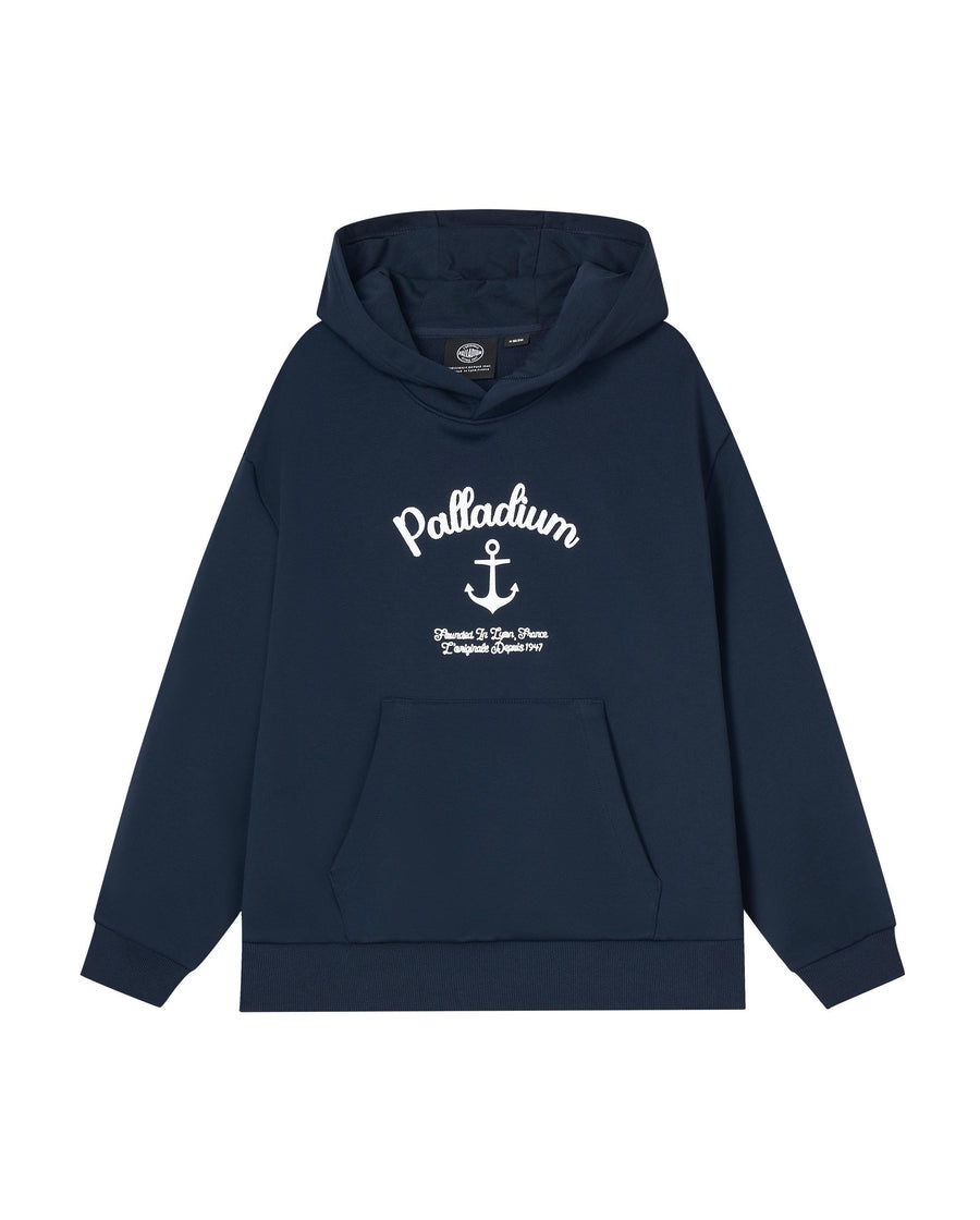 1913467-403 | WOMEN'S VOYAGE THEME DROPPED SHOULDERS HOODIE | TOTAL ECLIPSE