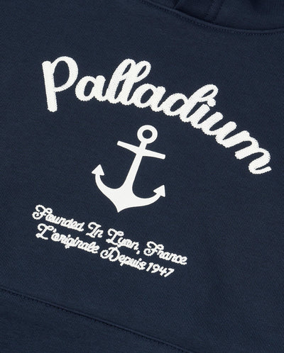 1913467-403 | WOMEN'S VOYAGE THEME DROPPED SHOULDERS HOODIE | TOTAL ECLIPSE