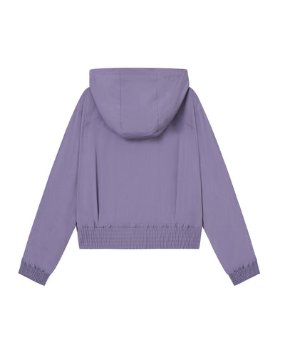 1913588-586 | WOMEN'S LOGO LOOSE FIT SIDE STRIPED HOODED JACKET | CADET