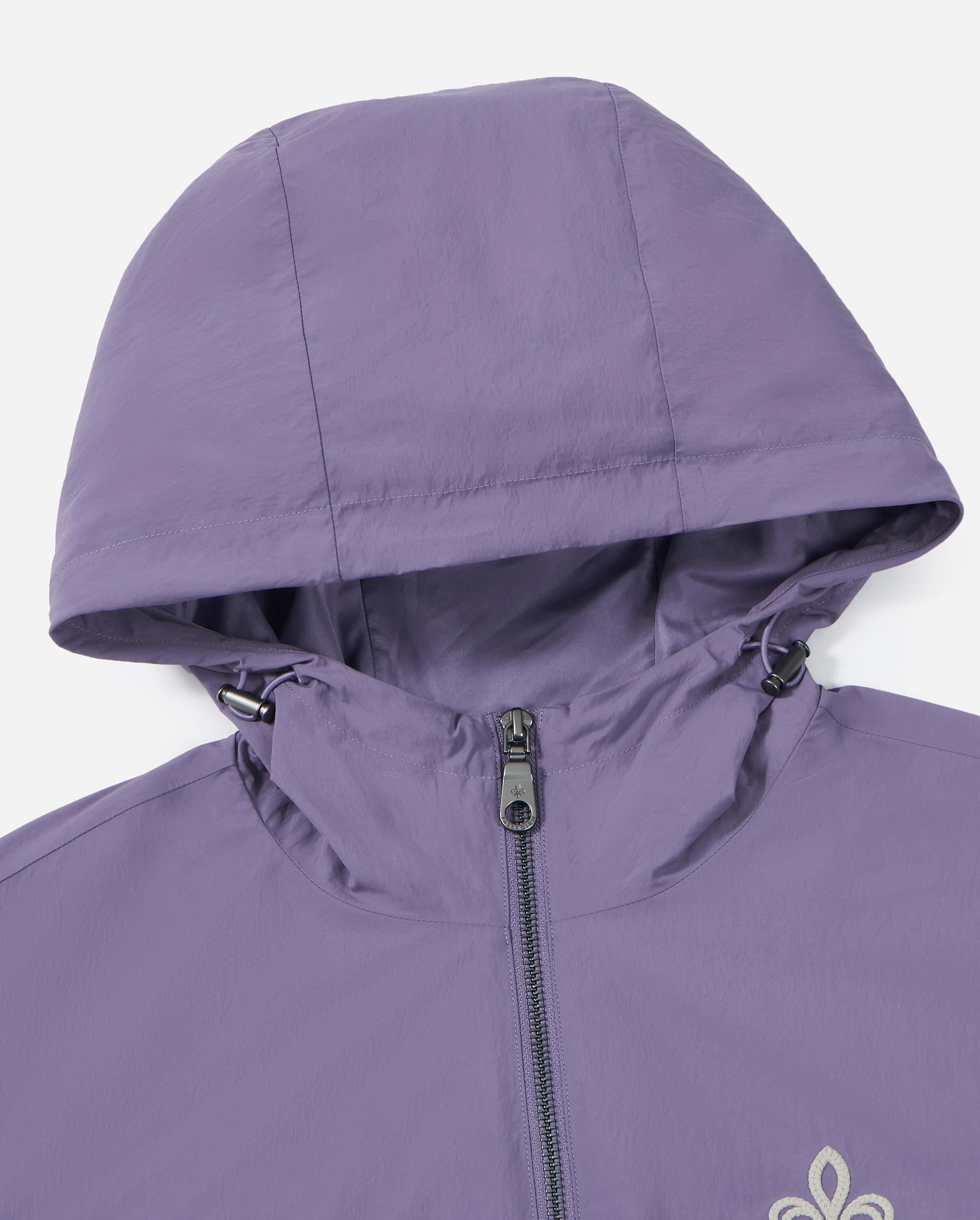 1913588-586 | WOMEN'S LOGO LOOSE FIT SIDE STRIPED HOODED JACKET | CADET