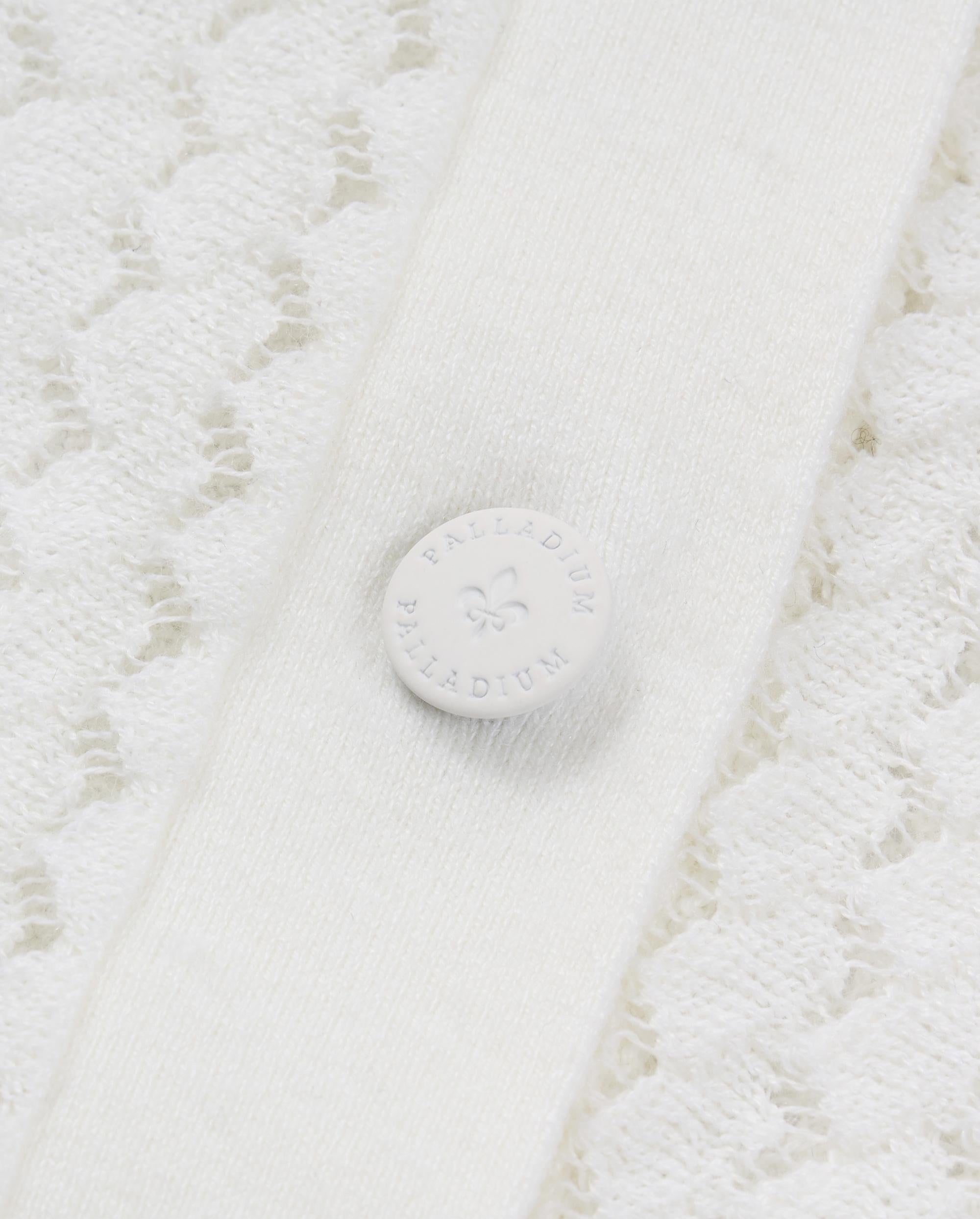 1913601-262 | WOMEN'S IRIS LOGO SIDE STRIPED KNITTED SHIRT | MARSHMALLOW