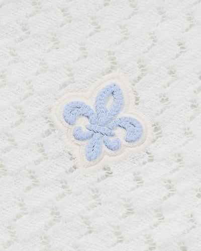 1913601-262 | WOMEN'S IRIS LOGO SIDE STRIPED KNITTED SHIRT | MARSHMALLOW