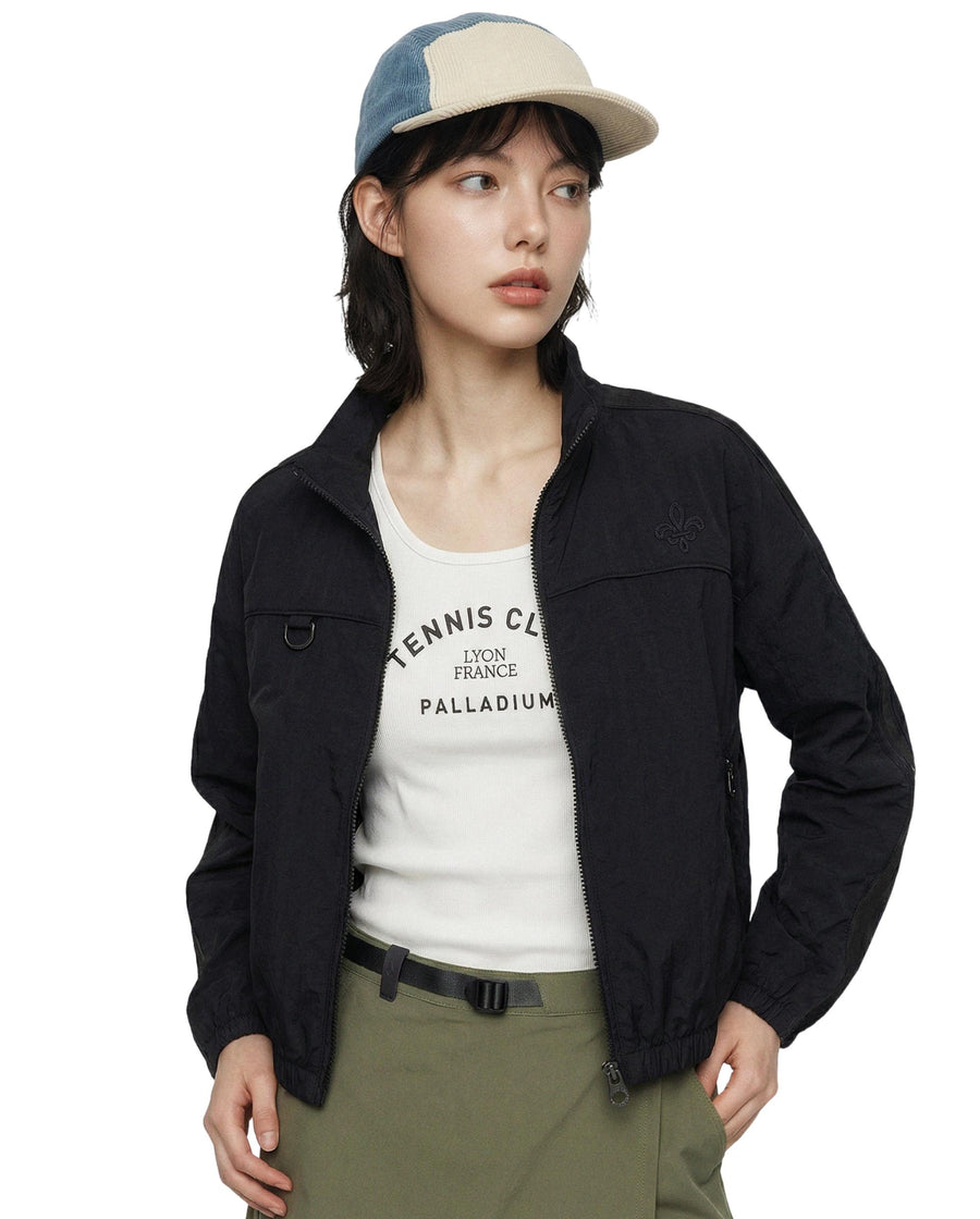 1913612-032 | WOMEN'S LOOSE FIT CROPPED SIDE STRIPES JACKET | TAP SHOE