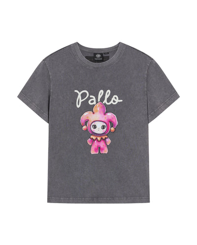 1913614-129 | WOMEN'S PALLA PRINTED LOOSE FIT COTTON T-SHIRT | SMOKED PEARL