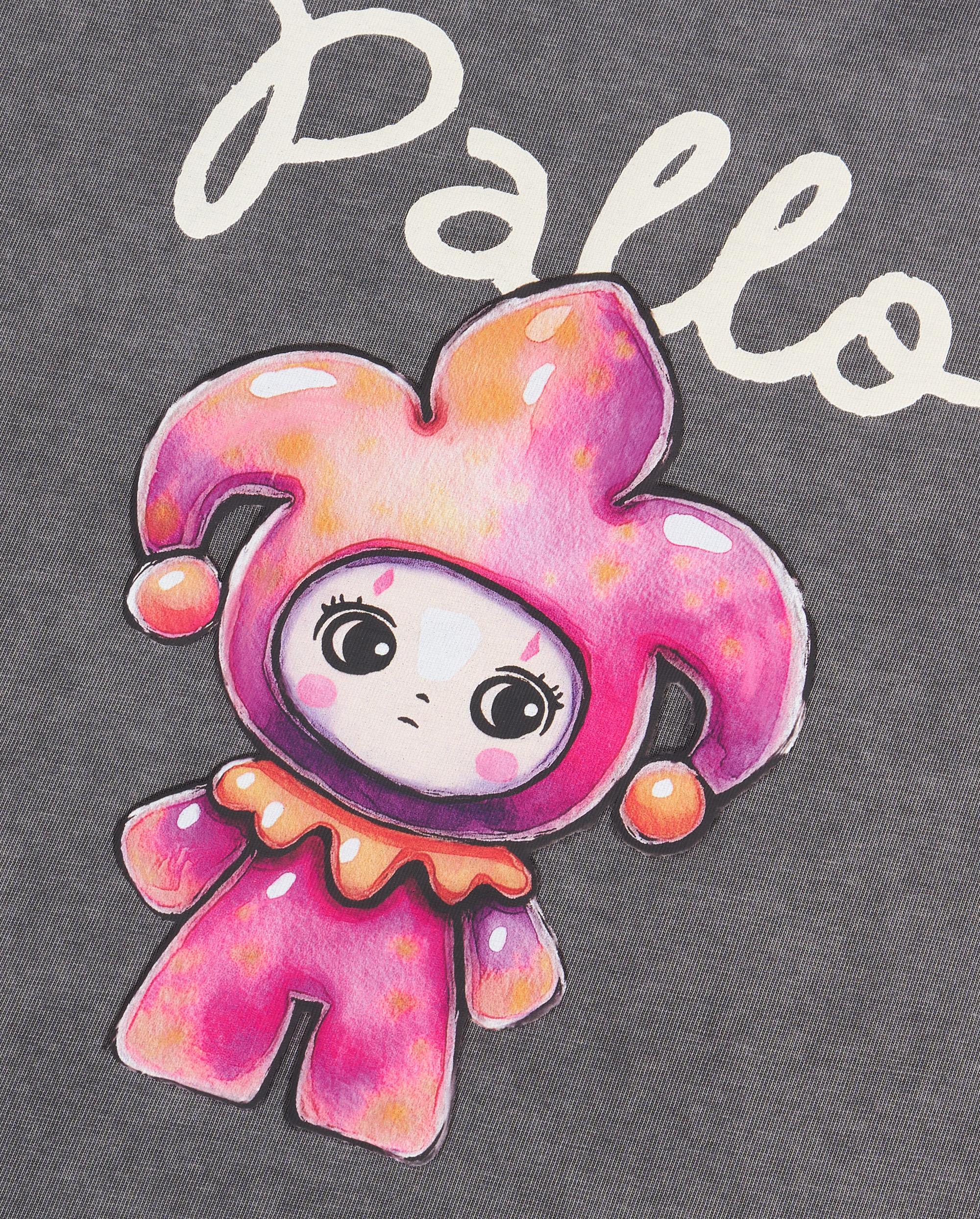 1913614-129 | WOMEN'S PALLA PRINTED LOOSE FIT COTTON T-SHIRT | SMOKED PEARL