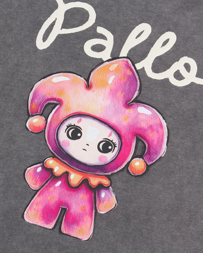 1913614-129 | WOMEN'S PALLA PRINTED LOOSE FIT COTTON T-SHIRT | SMOKED PEARL