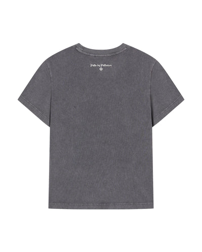 1913614-129 | WOMEN'S PALLA PRINTED LOOSE FIT COTTON T-SHIRT | SMOKED PEARL