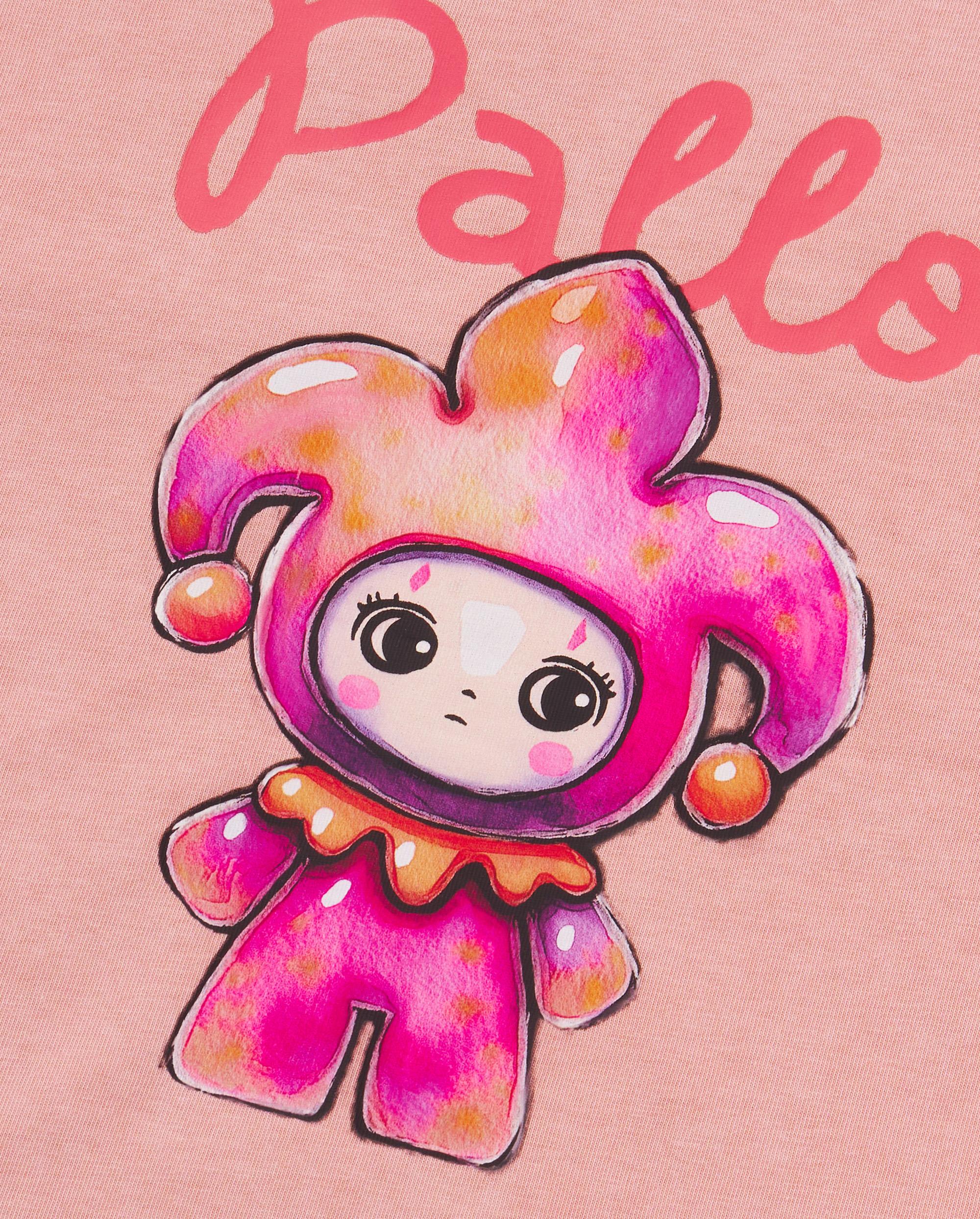 1913614-637 | WOMEN'S PALLA PRINTED LOOSE FIT COTTON T-SHIRT | SILVER PINK