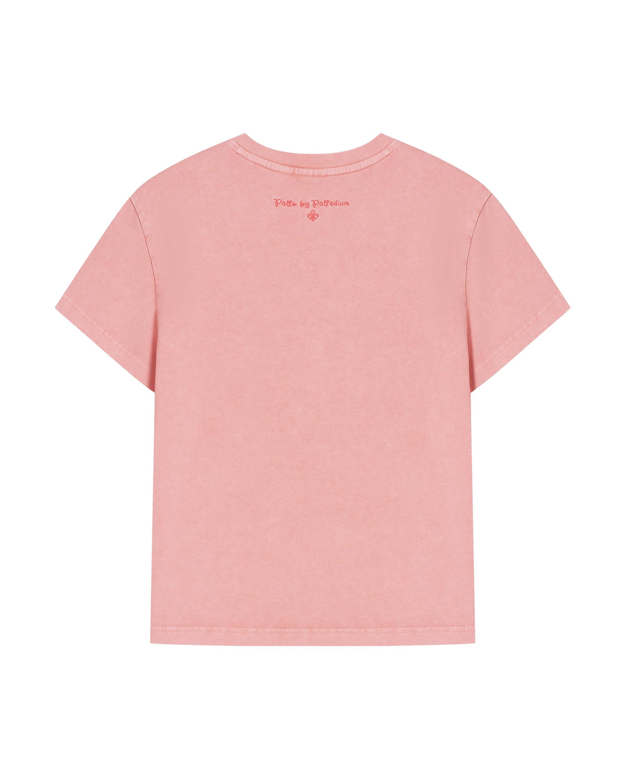 1913614-637 | WOMEN'S PALLA PRINTED LOOSE FIT COTTON T-SHIRT | SILVER PINK