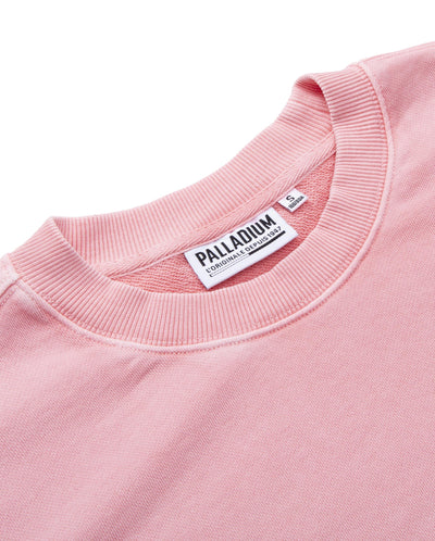 196789-690 | PALLADIUM LOGO DROPPED SHOULDERS COTTON SWEATSHIRT | CANDY PINK