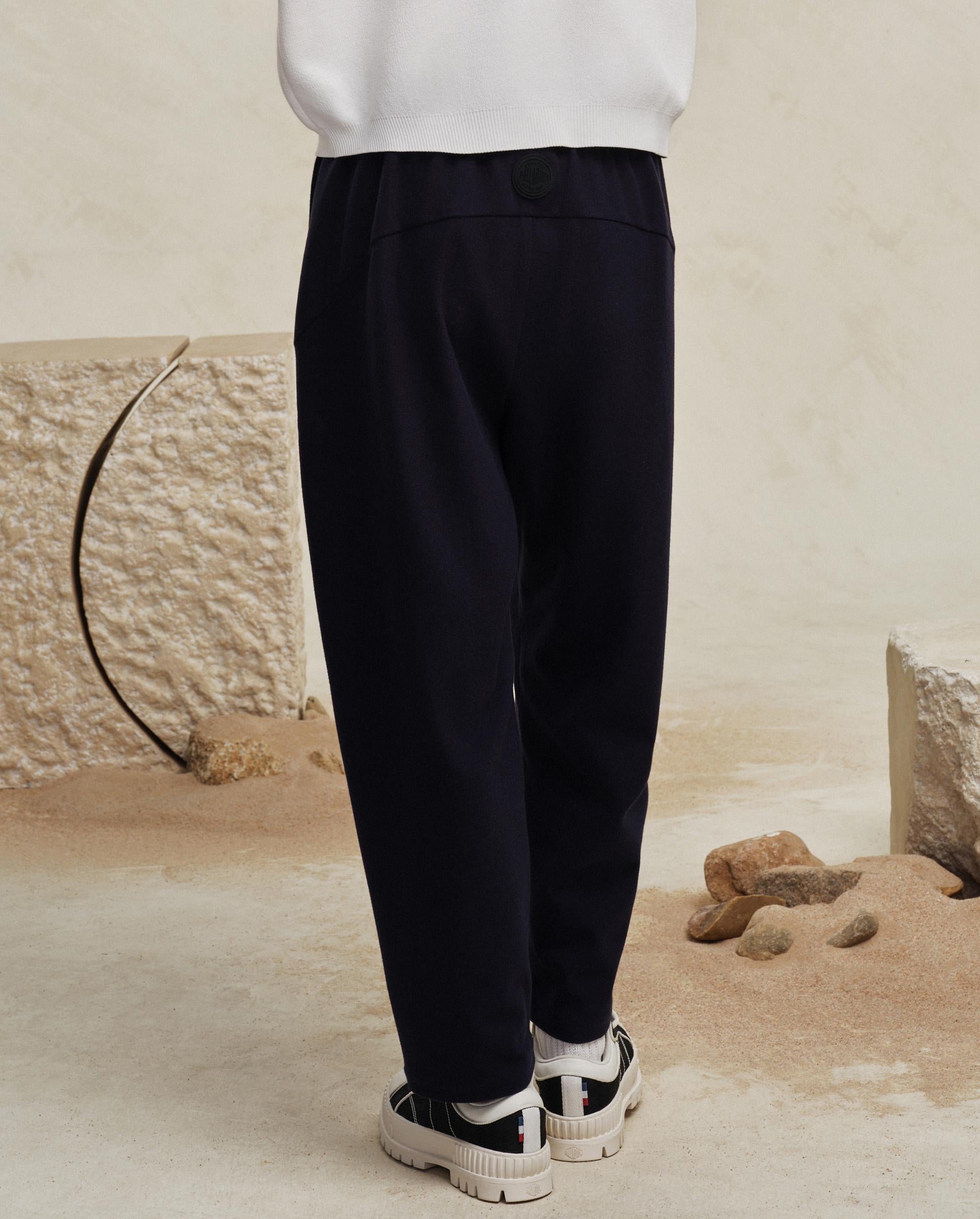 197810-477 | WOMEN'S PALLADIUM LOGO LOOSE FIT PANTS | DARK NAVY