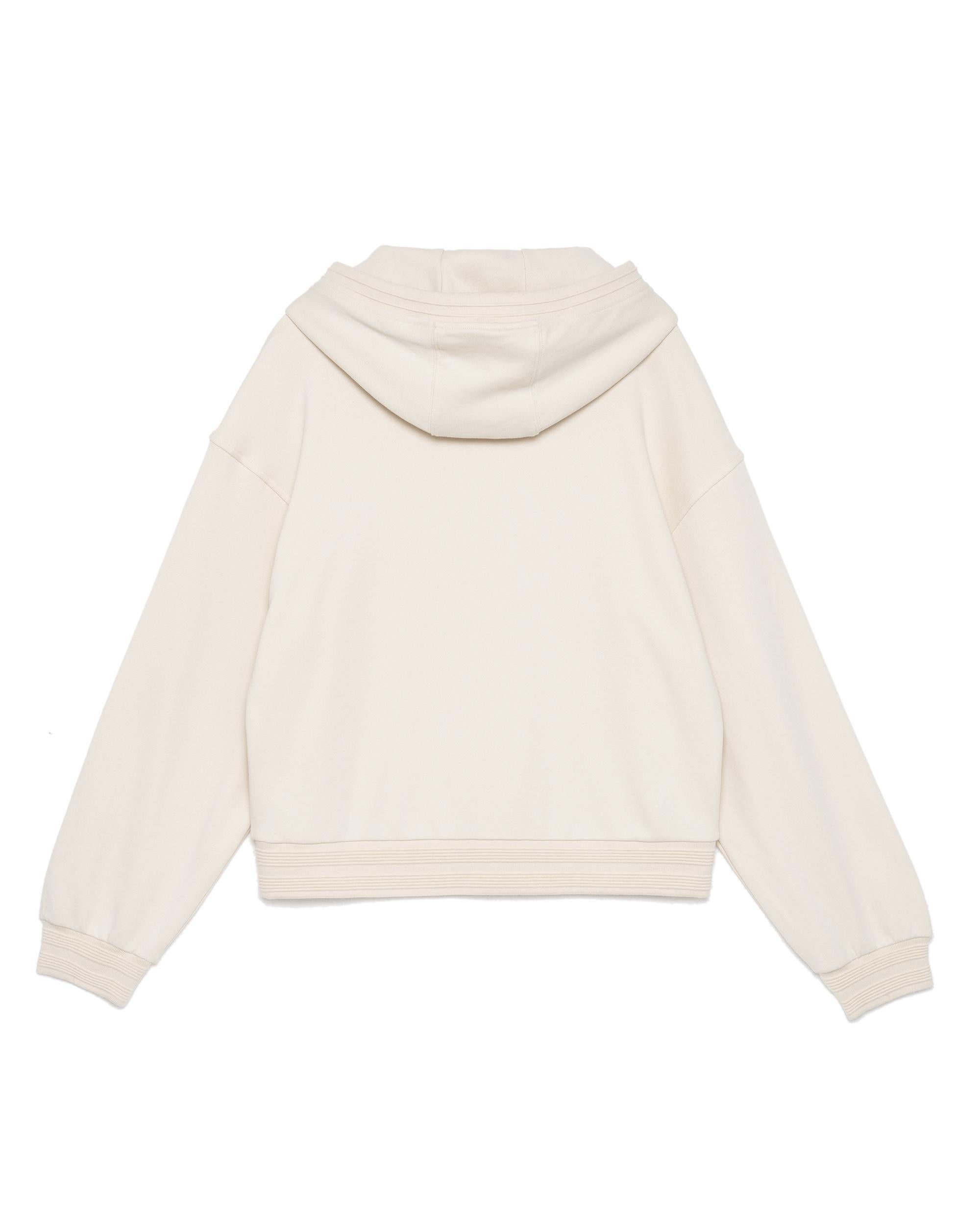 197826-295 | WOMEN'S LOGO DROPPED SHOULDERS COTTON HOODIE | BIRCH