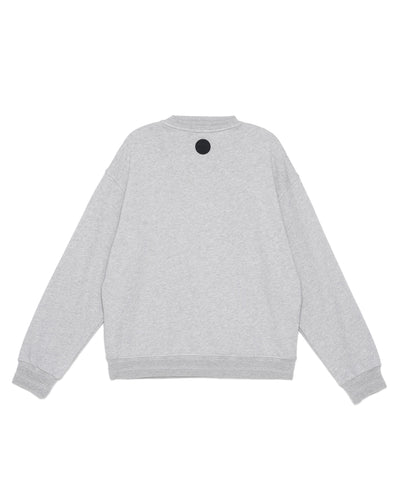 197829-031 | PALLADIUM LOGO DROPPED SHOULDERS COTTON SWEATSHIRT | FLINT GRAY