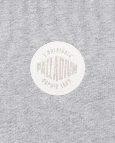 197829-031 | PALLADIUM LOGO DROPPED SHOULDERS COTTON SWEATSHIRT | FLINT GRAY