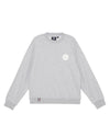 197829-031 | PALLADIUM LOGO DROPPED SHOULDERS COTTON SWEATSHIRT | FLINT GRAY