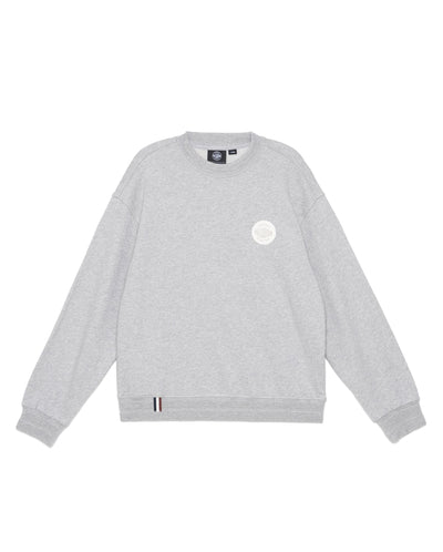 197829-031 | PALLADIUM LOGO DROPPED SHOULDERS COTTON SWEATSHIRT | FLINT GRAY